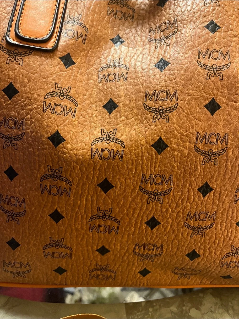 Cognac Visetos Canvas Tote Bag & 🔥smaller bag